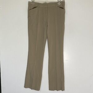 Philosophy Republic Clothing Dress Pants Womens 10 Beige Stretch Twill Career